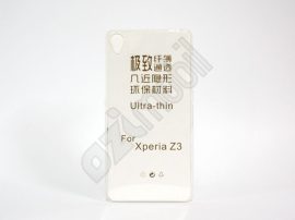 Ultra Slim 0,3 mm - Sony Xperia Z3 / D6603 - szilikon hátlap - átlátszó