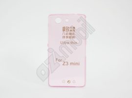 Ultra Slim 0,3 mm - Sony Xperia Z3 Compact / Z3 mini - szilikon hátlap - pink