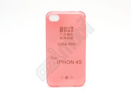Ultra Slim 0,3 mm - iPhone 4G / 4s - szilikon hátlap - korall