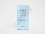 Ultra Slim 0,3 mm - Sony xperia Z4 - szilikon hátlap - kék