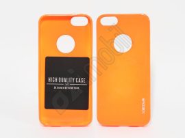 Prémium Mercury Jelly - iPhone 5 / 5s / SE - neon narancs  - szilikon hátlap