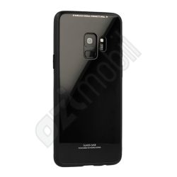 Üveg hátlap - Samsung Galaxy A750 / A7 (2018) - fekete