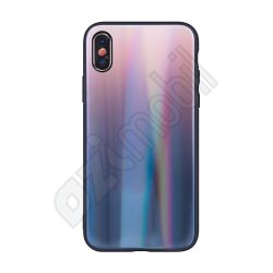 Aurora üveg hátlap - Huawei P30 Lite - barna / fekete Aurora üveg hátlap - Huawei P30 Lite - barna / fekete