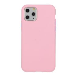 Solid Szilikon Hátlap - Iphone 12 Mini (5.4") - rózsaszín