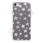   Fashion Glitter Csillag - iPhone 6 / 6s - fekete - szilikon hátlap