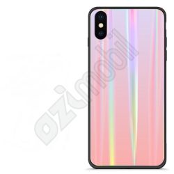 Rainbow TPU hátlap - Samsung Galaxy A750 / A7 (2018) - pink