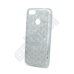 Fashion Glitter Square - iPhone 7 / 8 - ezüst - szilikon hátlap