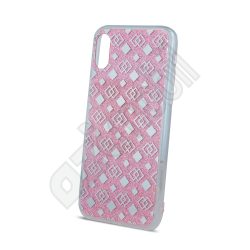 Fashion Glitter Square - iPhone 6 / 6s - pink - szilikon hátlap