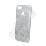   Fashion Glitter - levél2 - iPhone 6 / 6s - ezüst - szilikon hátlap