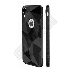 Matt Prizma szilikon hátlap - iPhone XR (6.1") - fekete