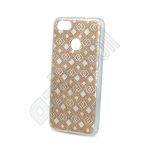   Fashion Glitter Square - iPhone X / Xs (5.8") - arany - szilikon hátlap