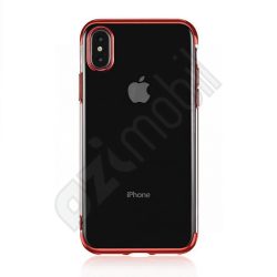 Elegance szilikon hátlap - iPhone Xs Max (6.5") - piros