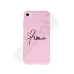   Matt TPU Forever Love szilikon hátlap - iPhone X / Xs (5.8") - pink