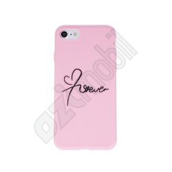 Matt TPU Forever Love szilikon hátlap - iPhone Xs Max (6.5") - pink