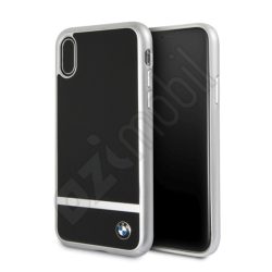 BMW Hátlap Aluminium BMHCPXASBK - iPhone X / Xs (5.8") - fekete