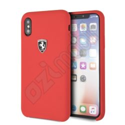 Ferrari Hátlap Szilikon FEOSIHCPXRE - iPhone X / Xs (5.8") - piros