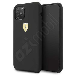 Ferrari Hátlap Szilikon  FESSIHCN58KB - iPhone 11 Pro (5.8") - fekete