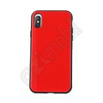 Devia üveg hátlap - iPhone X / Xs (5.8") - piros