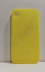 Szilikon hátlap iPhone 4G / 4s - sárga