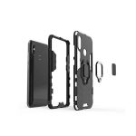   FT Armor Gyűrűs hátlap - iPhone 12 / 12 Pro (6.1") - fekete