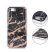Marmur szilikon hátlap - Samsung Galaxy A405 / A40 (2019) - fekete