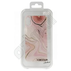 Vennus márvány szilikon hátlap - iPhone X / Xs (5.8") - Design4 pink
