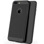 Mesh szilikon hátlap - iPhone X / Xs (5.8") - fekete