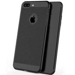 Mesh szilikon hátlap - iPhone 11 Pro (5.8") - fekete