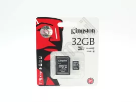 Kingston memóriakártya - MicroSD - 32GB - Class 10 - adapteres