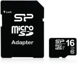   Silicon Power memóriakártya - MicroSD - 16GB - Class 10 - adapteres