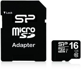 Silicon Power memóriakártya - MicroSD - 16GB - Class 10 - adapteres