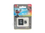   Silicon Power Memóriakártya - MicroSD - 32GB - Class 10 - adapteres