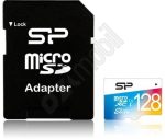   Silicon Power Memóriakártya - microSDXC Elite UHS-1 - 128GB - Class 10 - adapteres