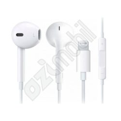 Apple gyári vezetékes headset csomagolás nélkül MMTN2ZM/A - lightning 7 - 8 / 7 - 8 Plus / X - Xs / Xr / Xs MAX / 11 / 11 Pro / 11 Pro Max - fehér
