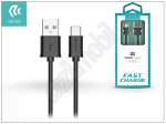  USB - USB Type-C adat- és töltőkábel 1 m-es vezetékkel - Devia Smart Cable for Type-C 2.1 - black