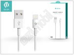   Apple iPhone 5/5S/5C/SE/6/7/8/X/Xr/Xs Max/11/11 Pro/11 Pro Max/Se 2020/12 Mini/12/12 Pro/12 Pro Max iPad töltő- és adatkábel 1 m-es vezetékkel - Devia Smart Cable Lightning - white